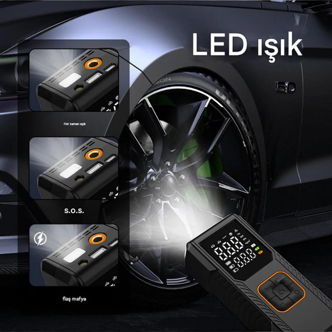 LastikGo™ Taşınabilir Hava Kompresörü