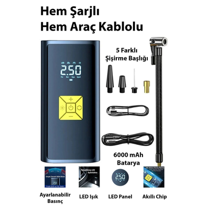 LastikGo™ Taşınabilir Hava Kompresörü