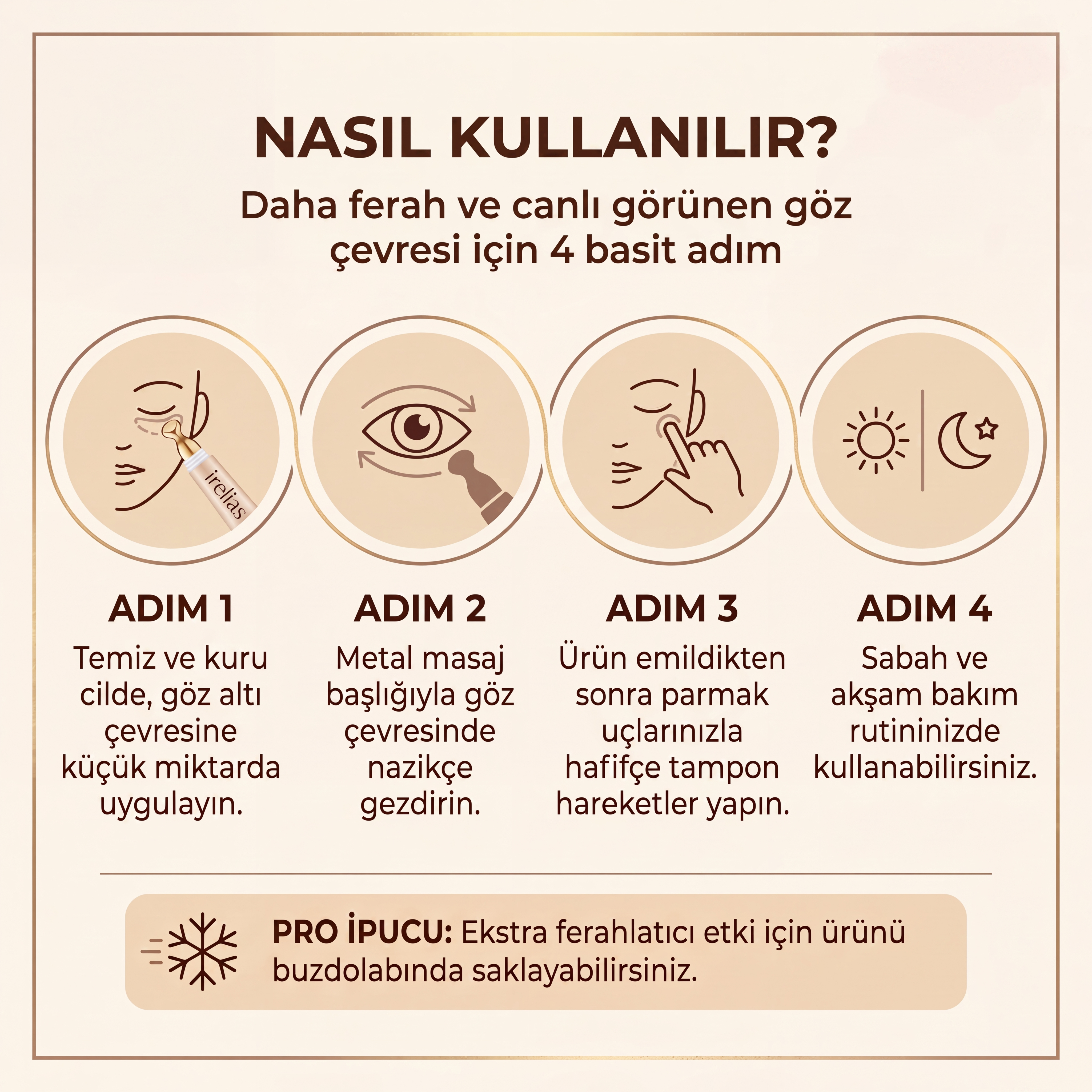 Titreşimli Göz Altı Kremi